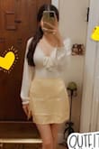 This top is so romantic and flattering! I was a little bit nervous because I have a small bust but it still accentuated it and fit perfectly. The material is so soft and pairs great with a high waisted skirt. - Paris M.