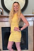 Absolutely love this dress. Solid material, not too thin. Form fitting and vibrant in color. - Corinna L.