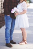This dress fit great and was very flattering. I wore it for my wedding. - Alison C.