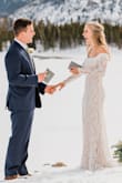 This dress fit absolutely perfectly for our elopement, the quality of the dress is great for the price, and I haven't stopped getting compliments on it! - Kaitlin P.