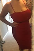 This dress is so perfect! I put it on and instantly fell in love! I was between ordering a medium or large but I went with the medium, it fits so well! I am wearing spanx under. Definitely buy this if your considering it!!! - Shalyn M.