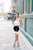 I loved the stress for my grad photos. I liked that it was unique and feminine. I got the other one in black because I liked it so much. - Joy L.
