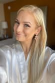 Beautiful earrings and amazing color. I choose them for my wedding day. Love the length and look. - Jirina P.