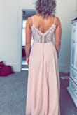 This dress is beautiful, flattering and great quality. I would definitely recommend to a friend. - Lindsey W.