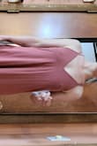 Read reviews and picked XS. The dress is comfy and loose but still flattering. I am kinda broad chest/shoulders but lil chest, so I didn't want too much extra fabric. The XS is great. I can wear with no bra and not worry about showing a "slip". It's not too long. - Heather D.