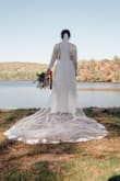 I wore this for my small October, outdoor wedding and it was a beautiful choice! Definitely had to be altered for me because I'm short, and the sleeves were also a bit too long and wide for me! Overall, I loved this dress! I came back to buy my second dress for my reception this June here as well! I always recommend lulus! - Victoria G.
