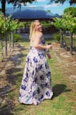 I bought this for a girls day at a winery. On the day of, I had second thoughts and almost wore something different, but I'm so glad I stuck with it. It was a hit!! So comfy and flowy in the FL heat. I got raving compliments too. 
I'm pretty hippy but w a small bust, but I still went with a Large and it worked. I was able to keep the straps tight so the bust wasn't too baggy. Such a phenomenal dress!! - Ashley A.