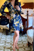 True to size! the neck line is plunging and because of the wrap style there's no adjusting so be prepared to wear a plunge bra or sticky one. Fun for date night or girls night. - Cassandra S.