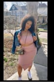I love this two piece set. It's really comfortable and fits perfectly on my curves. I wish it didn't have the slit, but otherwise great to pair with sneakers or heels! - Stefanie W.