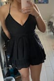 I'm 5'6, usually any size between 8-10 and I got a Large which fit perfect! Super flattering on me and comfy. - Emily L.