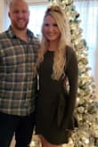 The olive color is stunning. I wore this on Thanksgiving. Super cute and comfy. Love the sleeves. - Kelly M.