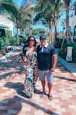 Love the silky material and the beautiful colors on this jumpsuit! Length fit perfectly with a pair of heels, so happy with this purchase! - Sherri L.