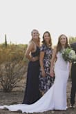 Wore this dress in my friends wedding and it was perfect. So flowy and fun to dance in. The straps were a bit tight, so just wish they had been adjustable, ended up cut them and making it be a halter dress, but the bust and waist fit perfect! - Sarah N.