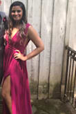 This dress was so gorgeous and I got so many compliments the entire day! Highly recommend, but would def size down...had to keep adjusting the top to make sure I didn't accidentally flash someone :/ - Anjavi S.