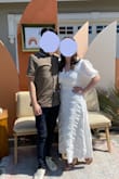 I got lots of compliments on this dress at my wedding shower. I felt like the sleeves were puffier than what I expected, which I didn't love, and I had to keep pulling the back down, so that the chest part wouldn't sag down, but overall it was really cute and decent quality. - Kyla M.