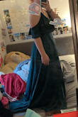It is a beautiful dress for sure. I didn't realize that if it gets untied though that your dress literally exposes you, but who would be untying it anyways? It's gorgeous with great material, and adjustable straps. It's very long so if you get this for an event, you may want to alter it or get heels that are more than 3 inches. I 10/10 recommend. The service is great, and delivery is fast btw too. - Lexi D.