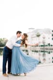 If you're looking for a beautiful and flowy dress for your engagement photo shoot, look no further. This dress was PERFECT! I am generally a S/M but after looking at the reviews, I went with an XS. It fit great. It photographed beautifully and the compliments are still rolling in. Get this dress!! - Katherine T.