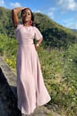 Beautiful. Elegant. Comfortable. Perfect. This is what you want in a dress. Clean, simple lines. Gorgeous material. Elegance to spare, but not loud or screaming for attention. And comfortable to wear for hours on end. I enjoyed wearing this. - Giselle B.