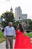 Received so many compliments!! Wore this dress for our first engagement photo shoot. It is beautiful, flowy and a great color!! - Sarah B.