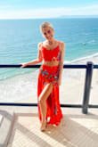 This dress is beautiful. Flattering. And different. Wore it on vacation in Mexico and loved it!!! - Kacie D.