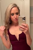 I seriously contemplated getting this because my breast size is so small but once I put it on I realized how perfect it is even with the v cut. So comfortable and can be dressed up or down. - Heather B.