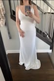 My first order ever from Lulus. Speedy delivery, I am impressed with the quality, nice fabric that is not see-through, and I appreciate the adjustability of the straps. I will obviously need to have it hemmed as I am super short, but otherwise it fits just right. - Aislinn S.