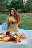 Bought this to wear for my birthday picnic and it was perfect! Stretchy and comfortable - Amy F.