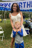 I have this dress in the white and in blue. I love it and get complements on it all the time. You can dress it up with heels or where it with sandals for a more casual look. I've worn the blue one to a Kentucky Derby Party in the past! - Tanya W.
