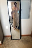 Super cute! Form fitting, but not tight if that makes sense. Definitely would not size down - Danielle H.