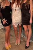 Wore this for own of the nights at my bachelorette party. Got some many compliments! Fits true to size. - Katey M.