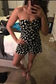 I love this romper! The XS fit me really well but unfortunately I have a pretty wide rib cage, so I had to get the small which is just a bit loose, but it's not going to fall down. I like it too much to care! - Nichole S.