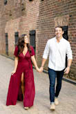 I wore this for my engagement pictures and everyone loved it! I had to get it hemmed because I'm short but that is always the case for me with maxis! Highly recommend - Nichole S.