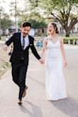 This dress was beyond beautiful! I wore it for my elopement. It fit perfectly hugging all the right curves and the details are so dainty and elegant. - Daisy T.