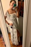 Absolutely in love with this dress! I have a hard time finding dresses that are floor length because I'm tall, and this dress is perfect. I'm wearing it for my bridal shower in a few weeks and I can't wait! I'm wearing it with 3 inch heels on and it's the perfect length! - Megan M.