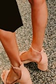 I love these shoes. They are true to size and so comfortable to walk in. I hate wearing heels so these were perfect for me. - Melissa P.
