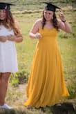 This dress is light weight and flows beautifully!!!! - Jennifer D.