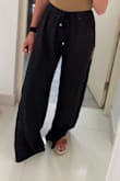 A tad bit long for me but with wearing heels it's perfect! Love these pants! - Jamie M.