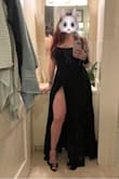 I'm definitely on the thicker side and built like a rectangle, but this dress is very flattering and gives some curves! My bestie calls it my, "Jessica Rabbit" dress! Sorry for the the dirty mirror! - Sarah S.