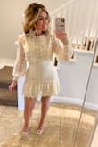 I wore this for my anniversary and it's absolutely gorgeous! Fits great and is very feminine. Don't hesitate, just buy it, you won't be disappointed; Thank you Lulus - Malena