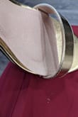 I bought these for my bridesmaid dress. I was hesitant at first because it is daunting to buy a comfortable heel ONLINE. The heel height is just enough to feel empowering and the quality is waaay more than I was expecting. The sole has stitching that has some lighting padding for added comfort. The toe strap area is a bit stiff but not painful. I think just wearing them for a day or sticking a bag of water and freezing it will do the job. I definitely will buy from Lulus again. - Samantha R.