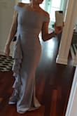 I Purchased this dress to wear to my sons wedding in June. I tried it on and fell in love. Color is beautiful, style flattering, elegant, and comfortable. I will have to have it shortened a bit but can't wait to wear it. - Courtenay C.
