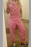 I am obsessed. This jumpsuit is so comfortable and perfect for a casual chic look - and the color is just as pictured. It's a little loose but there are buttons on the sides that tighten on the waist, so you're able to adjust. Ready for more colors so I can buy another one! - Lauren J.