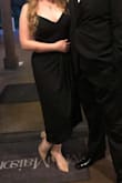 I wore this dress to a black tie wedding. It was stunning! Dont wait, buy this dress! - Clo P.