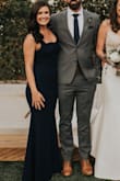 I wore this dress to my brothers wedding and it fits like a glove! The material is comfortable, stretchy and made it easy to dance in! It hugged my body and accentuated my curves in all the right places. Favorite dress I've ever bought. 10/10! - Kelsey S.
