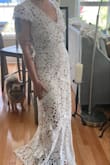 I decided to go with something a bit more formal but honestly this outfit was a dream. Fit perfect and was super comfortable. Would definitely need a hem but the material is easy to work with. - Karlyn M.