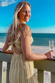 Wore for a wedding and it looked nice. Fits well and looks cute was heels - Shelby M.