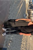 Fits great and very comfortable. Has pockets and adjustable straps! - Breanna B.