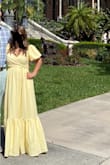 Cute springtime dress, yes a little Cinderella-ish with the puffy sleeves but still super cute. - Rachel B.