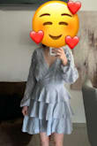 It is a beautiful dress, fits perfect, and has a very classy color. - Gloria T.