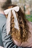 This bow is so cute! Wore it to match my dress for my spring elopement photos - Kristy S.